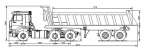 Автопоезд в составе автомобиля-тягача КАМАЗ-6460 (6х4) и полуприцепа-самосвала 9509-10