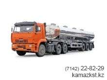 Автопоезд в составе тягача КАМАЗ-6460 (6х4) и полуприцепа-цистерны ППЦПТ-24 (963302)