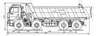 Автомобиль-самосвал КАМАЗ-65201-60 (16 м3) (8х4) с задней разгрузкой (прямоугольного сечения)