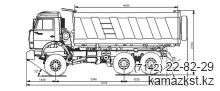 Автомобиль-самосвал 4528-02 с задней разгрузкой (шасси КАМАЗ-65111 6х6)