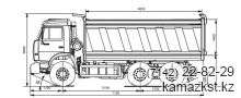 Автомобиль-самосвал 4528-10 с трехсторонней разгрузкой (шасси КАМАЗ-65115 6х4)