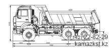 Автомобиль-самосвал КАМАЗ-65111 (6х6) с задней разгрузкой