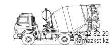 Автобетоносмеситель 58147W (ABS-7K) (шасси КАМАЗ-65115 6х4)