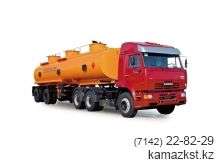 Автопоезд в составе тягача КАМАЗ-6460 (6х4) и полуприцепа-цистерны 9693-10