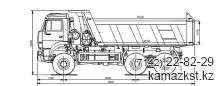 Автомобиль-самосвал КАМАЗ-6522 (6х6) с задней разгрузкой